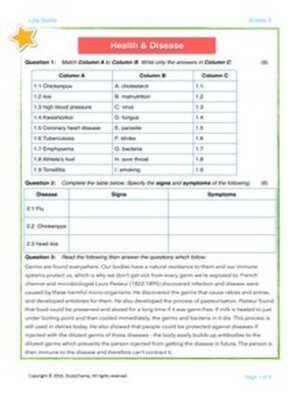 cover image of Grade 5 Life Orientation Test 4: Health and Diseases